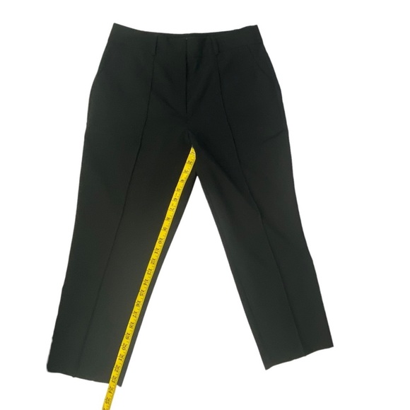Asos Design Women’s Black Cropped High-Rise Pants, Front Seam, EUC, Size 14 - Picture 9 of 14